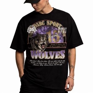 Darc Sport American Wolf Wolves Forever Tee Black Size L Anniversary Legacy NWT